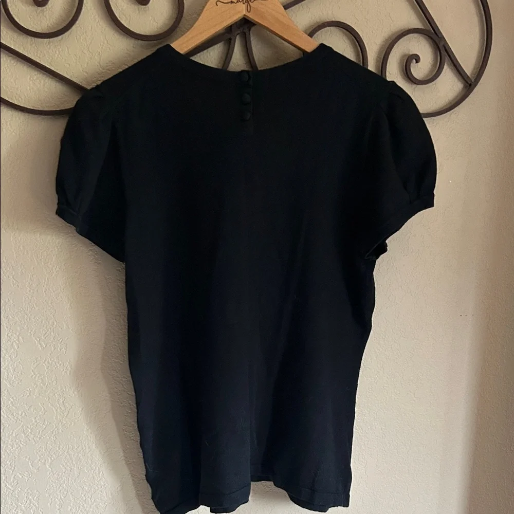 Banana Republic Black Short Sleeve Sweater - Picture 4 of 6